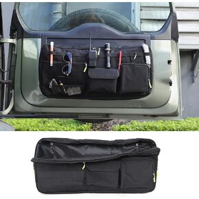 PIUGILH Tailgate Storage Bag Compatible with Land Rover Defender 90 110 130 2020-2025+, Back Door Tailgate Tool Kit Storage Bag Organizer Cargo Rack in Saudi Arabia