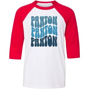 Wavy Paxton Kids Three-Quarter Raglan Sleeve Baseball Shirt Youth in Saudi Arabia