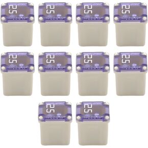 10pcs 30amp Car Micro Cantridge الصمامات ، والسيارة المنخفضة المصغر على شكل مربع ، وملحقات فتيل أنثى مربعة مركبة ، وضرب البطيء FMM Mcase ، استبدال سيارات الدفع الرباعي ، سيدان ، شاحنة (30 أمبير) in Saudi Arabia