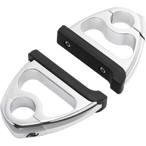 TCT-MOTORPARTS Chrome 1.25 "الطريق السريع محرك حارس القدمين يرتدون ملاءمة لطريق Harley Touring Road King Glide Softail Dyna XL in Saudi Arabia