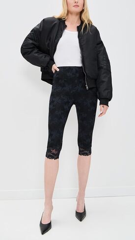 Mikeala النسائية Allover Lace Knee Capris in Saudi Arabia