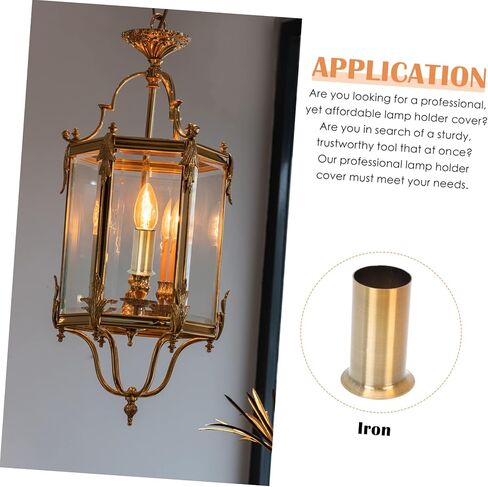 Lifekome Crystal Chandelier Candle Light Cover Cover Sleeves Iron Candelabra Base Decorative Flaging Sleeve للإضاءة الأنيقة 10 قطع مجموعة لغرفة الطعام ومساحات المعيشة in Saudi Arabia