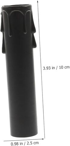 GLEAVI 20Pcs Plastic Candle Drip Covers for Chandelier Wall Light Fixtures Replacement Candle Socket Sleeves with Wax Dripping Effect for Home Decor Seasonal in Saudi Arabia