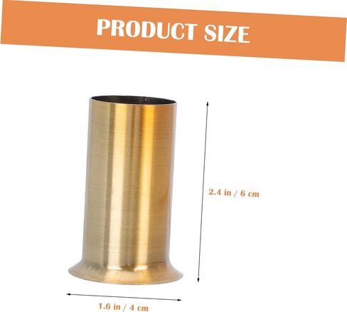 Artibetter 10pcs شمعة الثريا الحديدية ضوء الأكمام الأنيقة ذات الحواف للشمعدانات قاعدة مصباح القاعدة in Saudi Arabia