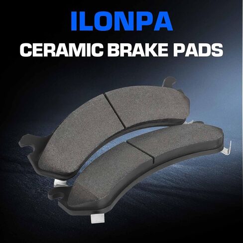 منصات فرامل القرص شبه المعدنية الأمامية لتشيفي سيلفرادو 1500 HD 2500 HD Suburban Avalanche 2500 ، Express ، لـ GMC Sierra 1500 HD 2500 HD 3500 Savana Yukon XL 2500 ، 4pcs (مع الأجهزة) in Kuwait