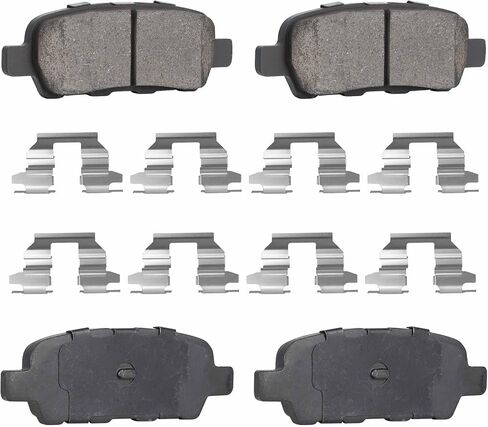 TadaMark 4PCS Rear Ceramic Brake Pads Set Fit for Nissan Juke 2011-2017 Pathfinder 2013-2020 Sentra 2013-2019 Infiniti EX35 2010-2012 Infiniti EX37/FX37/JX35/FX3/ Q50/QX60/Q70 in Saudi Arabia