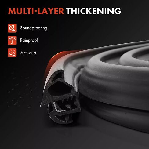 A-Premium Front Left - Door Weatherstrip Seal Compatible with Chevrolet Tahoe, Suburban 1500, Suburban 2500, Avalanche & GMC Yukon, Yukon XL 1500, Yukon XL 2500 & Cadillac Escalade, Escalade ESV in Saudi Arabia