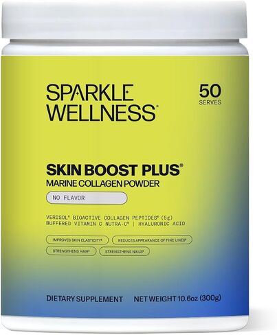 Marine Skin Boost Plus (No Flavor) [50-Serves] | Collagen Powder Supplement with Marine-derived VERISOL Bioactive Hydrolyzed Collagen Peptides, Vitamin C & Hyaluronic Acid in Kuwait