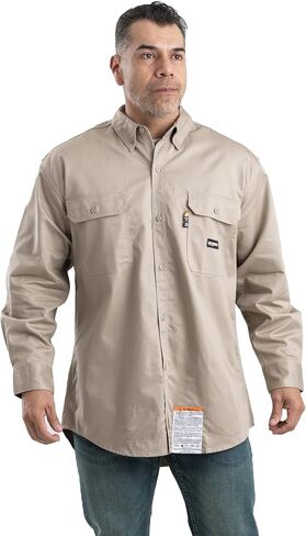 Berne Men's FR Button Down Workshirt in Saudi Arabia