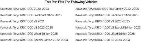 TUSK UTV BED CARGO RACK Black Powder for Kawasaki Teryx KRX 1000 Trail Edition 2022-2023 in Saudi Arabia