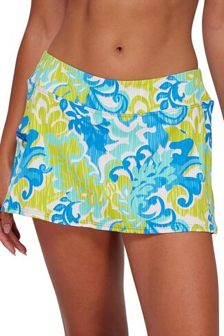 Sunsets Sporty Swim Skirt Women's Swimsuit Bikini Bottom (Ribbed Fabric) in Saudi Arabia
