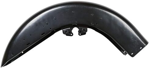TCMT Front Fender W/Trims & Tip Tip Light Assembly مجموعة من أجل Harley Touring Flht Electra Glide Classic 89-13 Road King Custom 04-06 Tri Glide Ultra Classic 09-13 Painted Black in Saudi Arabia