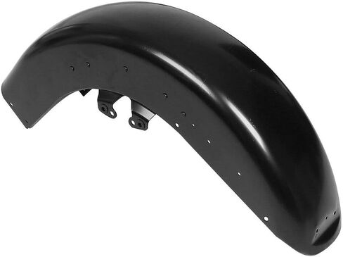 TCMT Front Fender W/Trims & Tip Tip Light Assembly مجموعة من أجل Harley Touring Flht Electra Glide Classic 89-13 Road King Custom 04-06 Tri Glide Ultra Classic 09-13 Painted Black in Saudi Arabia