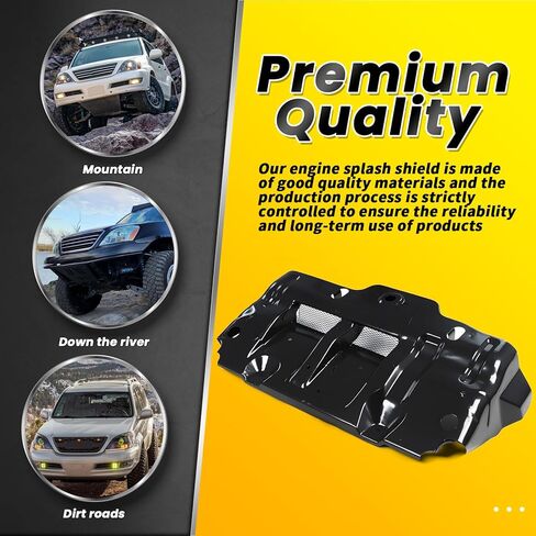 تحت غطاء محرك درع متوافق مع 2003-2009 4runner 2003-2009 GX470 2007-2009 FJ Cruiser Engine Splash Guards 51405-35101 in Kuwait