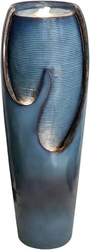 Watnature 38.7 "H نوافير المياه في الهواء الطلق والشلالات - نافورة أرضية مائية داخلية طويلة مع أضواء ومضخة للحديقة والفناء وديكور المنزل ونوافير داخلية حديثة في الهواء الطلق ميزات في الهواء الطلق in Saudi Arabia