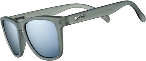 goodr Going to Valhalla...Witness! Polarized Sunglasses for Men & Women, Medium Sized (OG), Dark Gray Translucent Frames with Chrome Mirrored Reflective Lenses, UV400 Protection, No Slip in Saudi Arabia