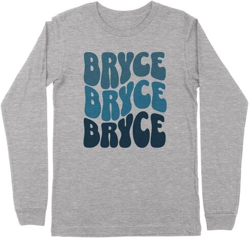 Wavy Bryce Kids Long Sleeve T-Shirt Youth in Saudi Arabia