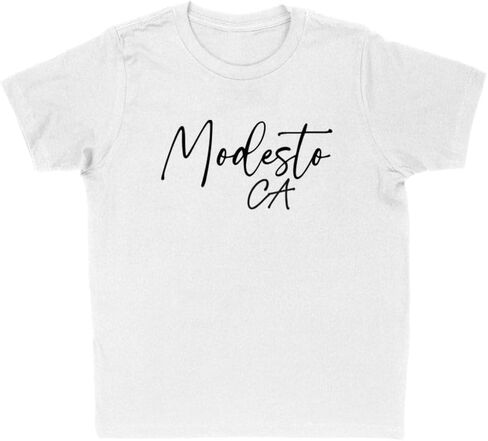 Script Modesto California Kids T-Shirt Youth in Saudi Arabia