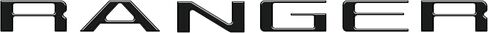 Tailgate Letter Inserts - Compatible with 2024-2025 Ford Ranger in Kuwait