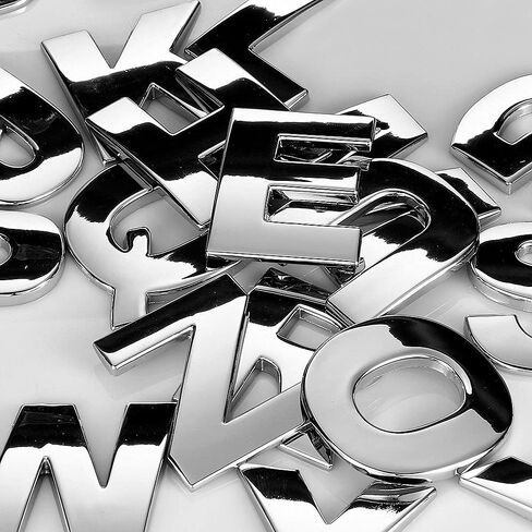 LZLRUN Big Size Custom Matte Metal Letters for Car and Mailbox House Decals Emblem Name Badge Kit (Black) in Saudi Arabia