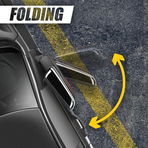 Auto Dynasty Right Passenger Side Chrome Power Heated Glass Manual Folding Rear View Tow Mirror Compatible with Ford F-150 04-14 in Kuwait