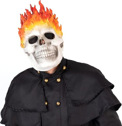 Scary Skull Mask Horror Hood Halloween Skelon Massk Cosplay Props in Kuwait