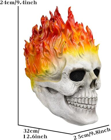 Scary Skull Mask Horror Hood Halloween Skelon Massk Cosplay Props in Kuwait