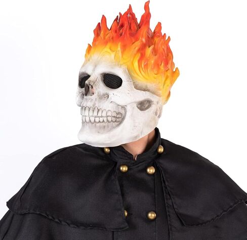 Scary Skull Mask Horror Hood Halloween Skelon Massk Cosplay Props in Kuwait