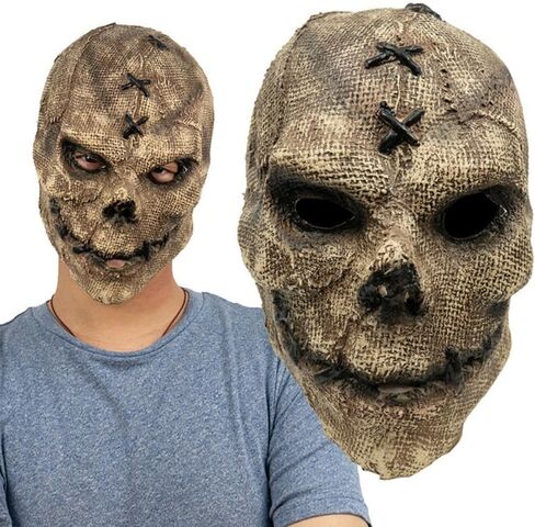Scary Skull Mask Horror Hood Halloween Skelon Massk Cosplay Props in Kuwait