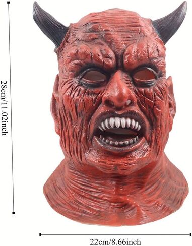 Scary Skull Mask Horror Hood Halloween Skelon Massk Cosplay Props in Kuwait