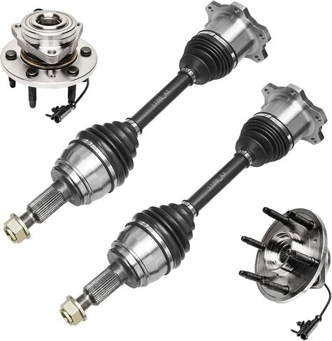 Detroit Axle - محاور تحمل العجلات الأمامية 4WD محاور CV لـ Silverado Sierra Sierra Suburban Yukon XL in Saudi Arabia