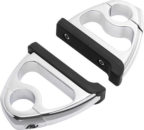 TCT-MOTORPARTS Chrome 1.25" Highway Engine Guard Toe Rests Fit For Harley Touring Road King Glide Softail Dyna XL in Saudi Arabia