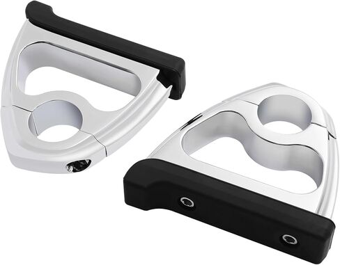 TCT-MOTORPARTS Chrome 1.25" Highway Engine Guard Toe Rests Fit For Harley Touring Road King Glide Softail Dyna XL in Saudi Arabia