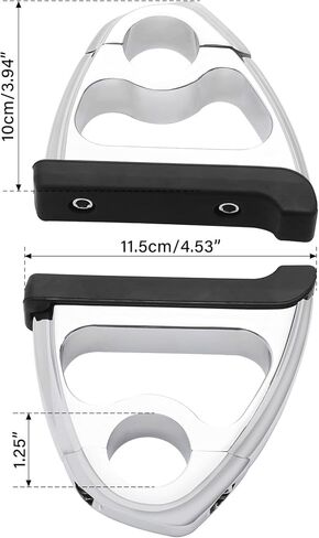 TCT-MOTORPARTS Chrome 1.25" Highway Engine Guard Toe Rests Fit For Harley Touring Road King Glide Softail Dyna XL in Saudi Arabia