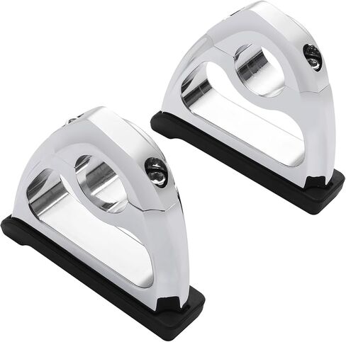 TCT-MOTORPARTS Chrome 1.25" Highway Engine Guard Toe Rests Fit For Harley Touring Road King Glide Softail Dyna XL in Saudi Arabia