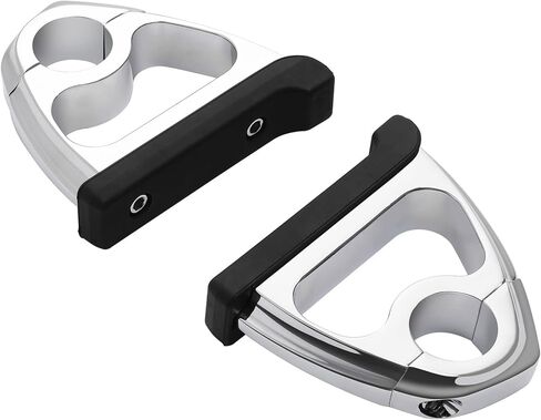 TCT-MOTORPARTS Chrome 1.25" Highway Engine Guard Toe Rests Fit For Harley Touring Road King Glide Softail Dyna XL in Saudi Arabia