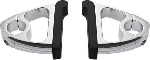 TCT-MOTORPARTS Chrome 1.25" Highway Engine Guard Toe Rests Fit For Harley Touring Road King Glide Softail Dyna XL in Saudi Arabia