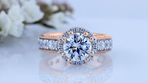 Dazzlingrock Collection 10K Solid Gold Round White Cubic Zirconia CZ Womens Bridal Engagement Ring in Saudi Arabia