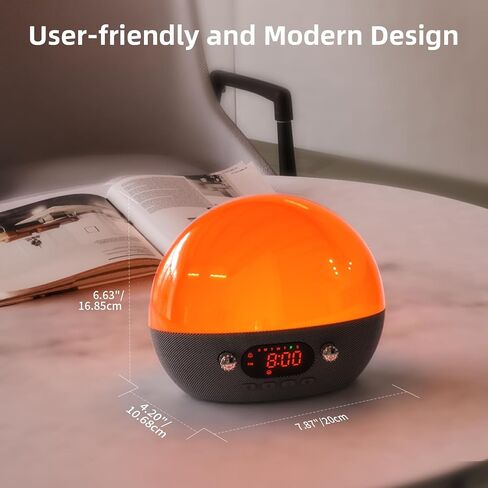 ساعات إنذار Smartrise Sunrise Smart لغرف النوم ، مكبر صوت Bluetooth ، آلة التحكم في التطبيق الأبيض ، آلة صوت ضوضاء أبيض ، ضوء الليل ، استيقظ ضوءًا للأطفال ، المراهقين ، البالغين ، النائمون الثقيلون in Kuwait