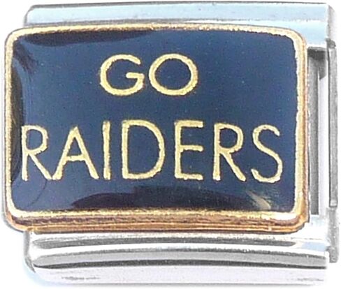 Go Raiders Sports Team Italian Charm in Saudi Arabia