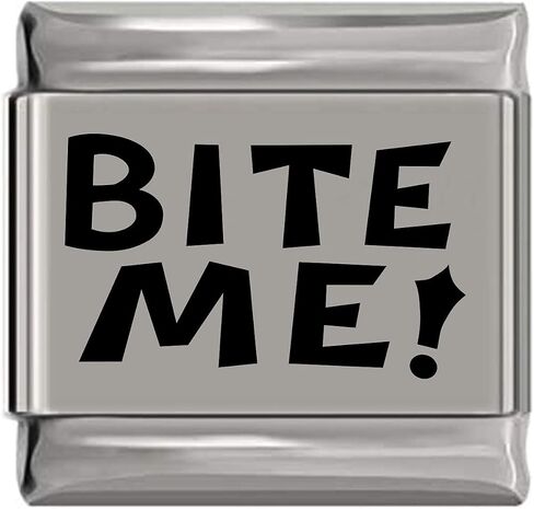 Newcharms Bite Me ليزر محفور سحر إيطالي (حجم قياسي 9 مم) in Saudi Arabia