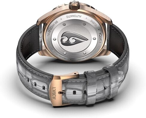 Aquacy Bronze CUSN8 MENM MENM OF PEARL WATTERATION AUTOMATION مع جلود 200 متر - مادة جلدية إيطالية in Saudi Arabia