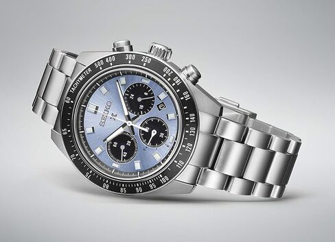 Seiko Men's SSC813 Prospex Solar Chronograph Watch, Blue, Sport Chronograph in Saudi Arabia