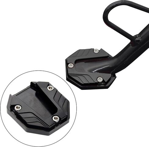 Heavy-Duty Motorcycle Kickstand Extension, Universal Fit, Black in Saudi Arabia
