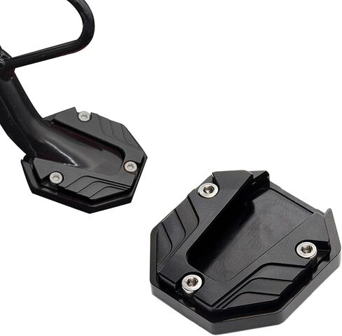 Heavy-Duty Motorcycle Kickstand Extension, Universal Fit, Black in Saudi Arabia