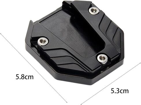 Heavy-Duty Motorcycle Kickstand Extension, Universal Fit, Black in Saudi Arabia