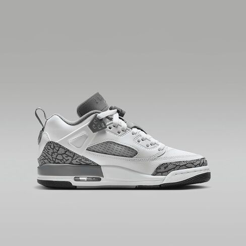 جوردان Spizike Low Big Kids 'أحذية (FQ3950-102 ، White/Anthracite/Wolf Gray/Cool Gray) in Saudi Arabia