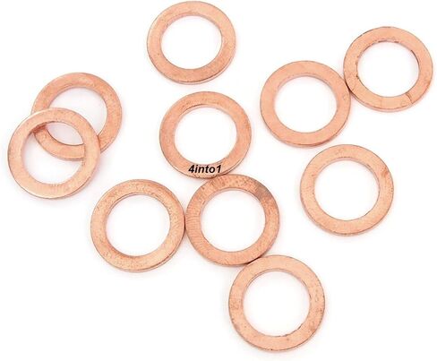 Copper Crush Washers - 10 Pack - 10mm in Saudi Arabia
