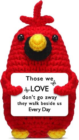 Sympathy Gifts for Loss of Loved One, Small Handmade Cardinal Crochet Doll Memorial Gifts for Loss of Loved One, Bereavement Remembrance Condolence Cardinal Gift for Women(I Am Always with You) in Saudi Arabia