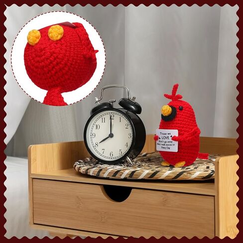 Sympathy Gifts for Loss of Loved One, Small Handmade Cardinal Crochet Doll Memorial Gifts for Loss of Loved One, Bereavement Remembrance Condolence Cardinal Gift for Women(I Am Always with You) in Saudi Arabia